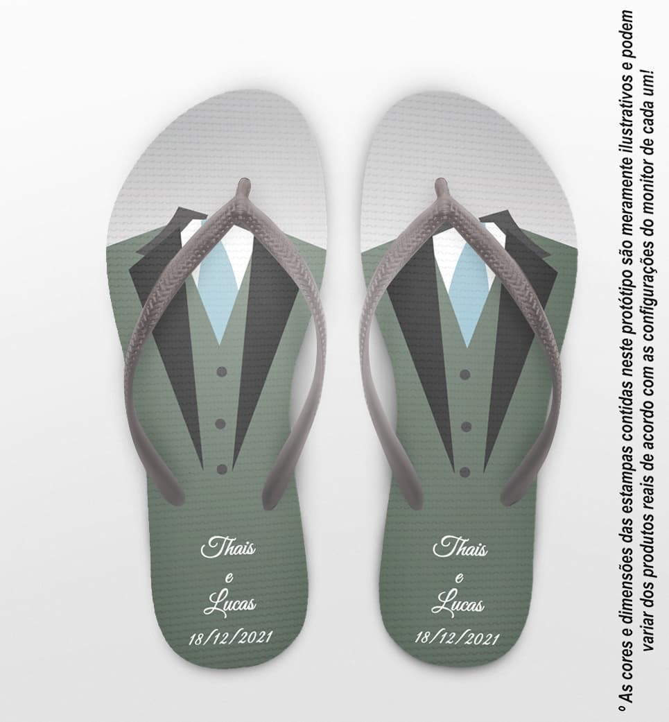 Chinelo Casamento Terno Personalizado COD 9795