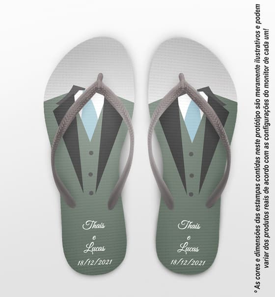 Chinelo Casamento Terno Personalizado COD 9795