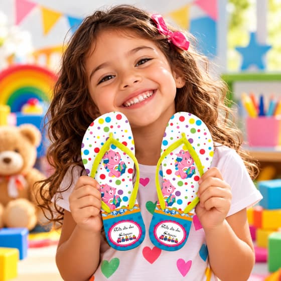 Chinelo Dia Das Crianças Mãos Pintadas COD 10321
