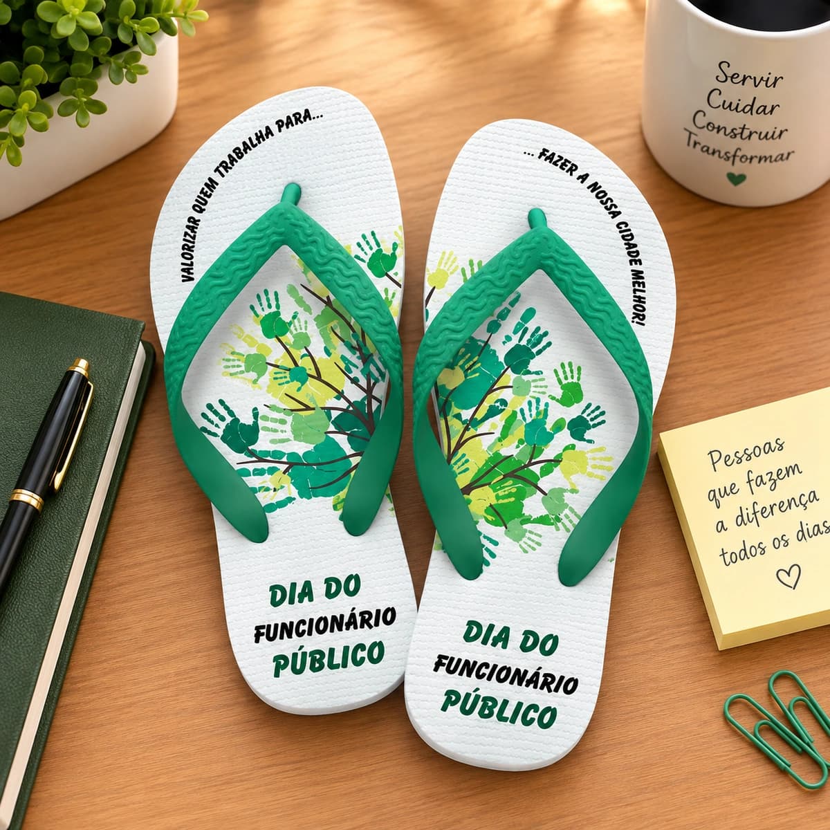 Chinelo Dia do Funcionário Público Personalizado, Prefeitura - COD 2933