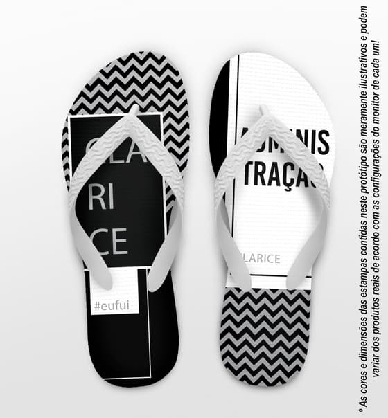Chinelo Formatura Administração Personalizado Chevron COD 9421