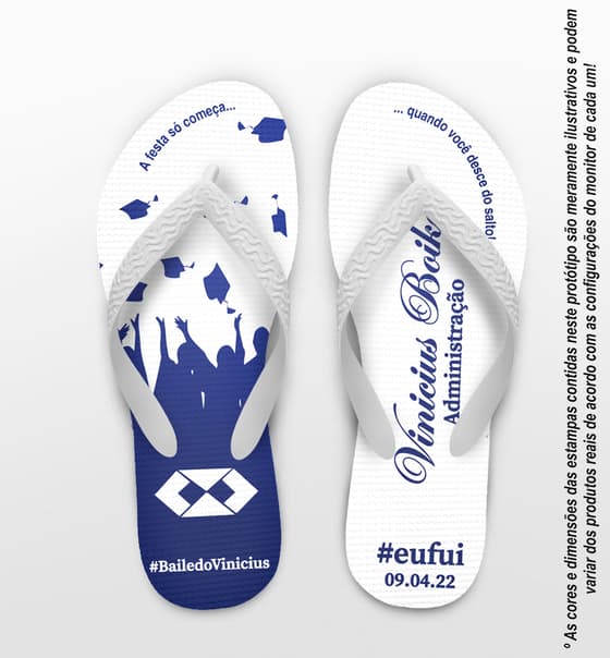 Chinelo Formatura Administração Personalizado COD 10700
