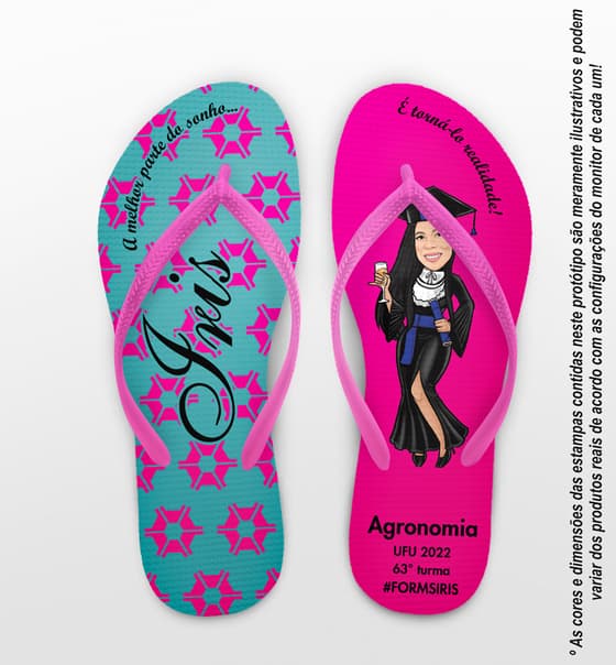 Chinelo Formatura Agronomia Personalizado COD 10839