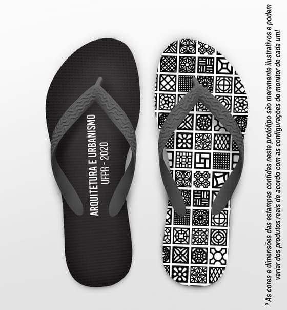 Chinelo Formatura Arquitetura Cerâmica Personalizado COD 3632