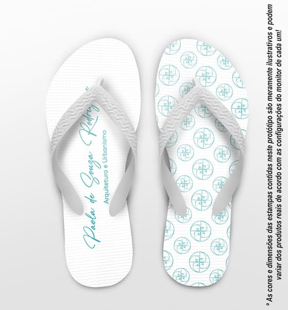 Chinelo Formatura Arquitetura e Urbanismo Personalizado COD 12783