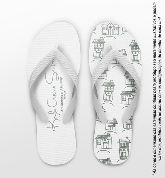 Chinelo Formatura Arquitetura Personalizado COD 10335