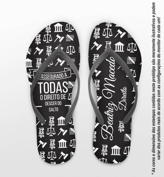Chinelo Formatura Direito Personalizado COD 10344