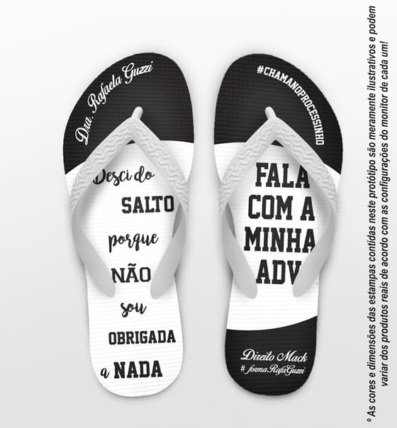 Chinelo Formatura Direito Personalizado COD 10607