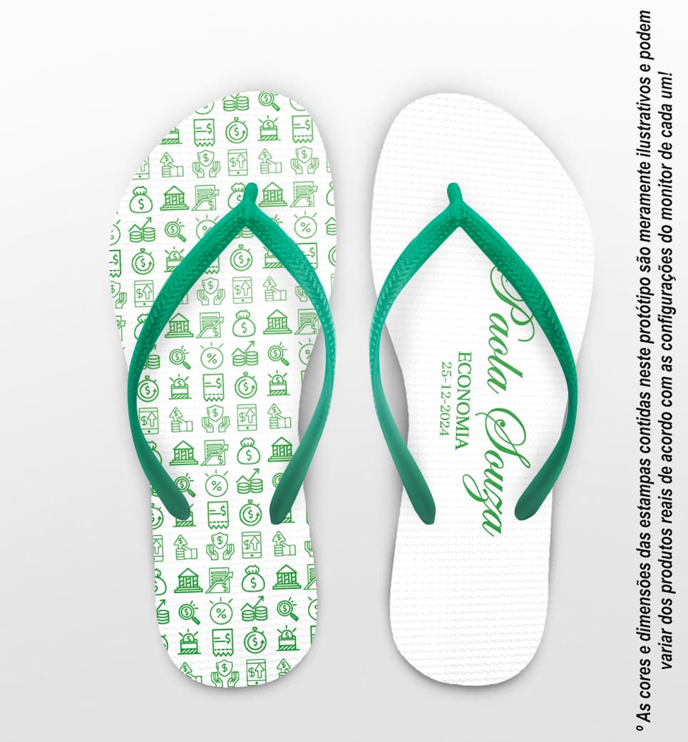 Chinelo Formatura Economia Personalizado COD 12701
