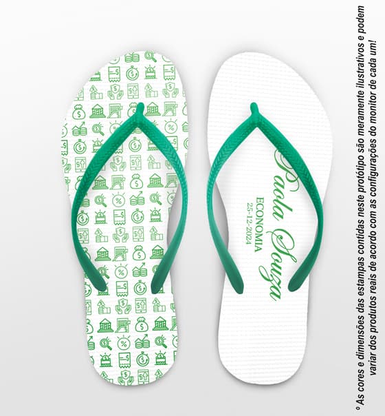 Chinelo Formatura Economia Personalizado COD 12701