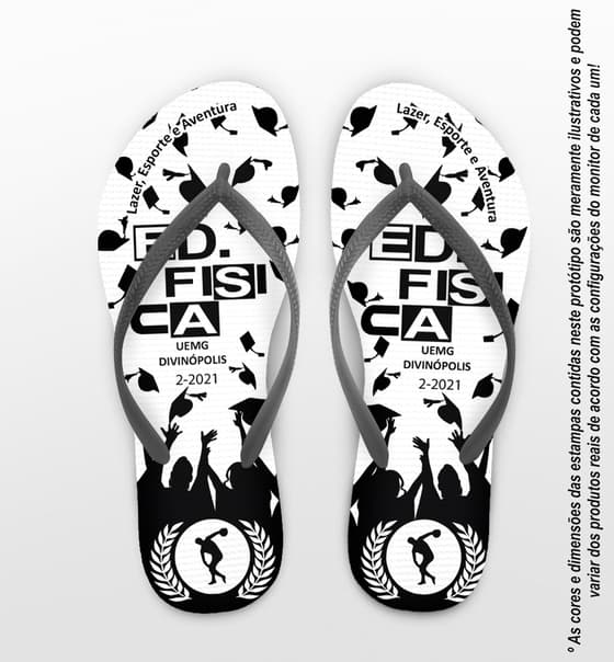 Chinelo Formatura Educação Física Personalizado COD 3651
