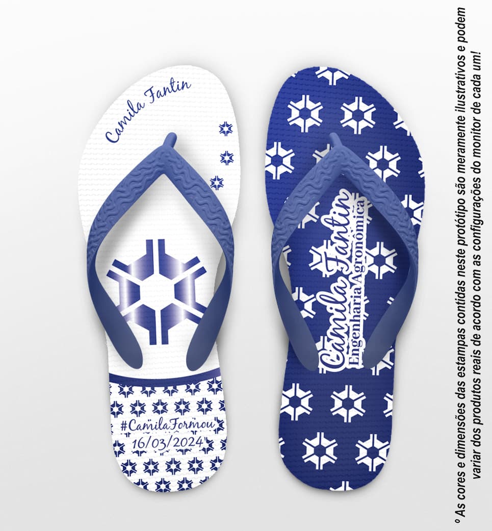 Chinelo Formatura Engenharia Agronômica Personalizado COD 12666