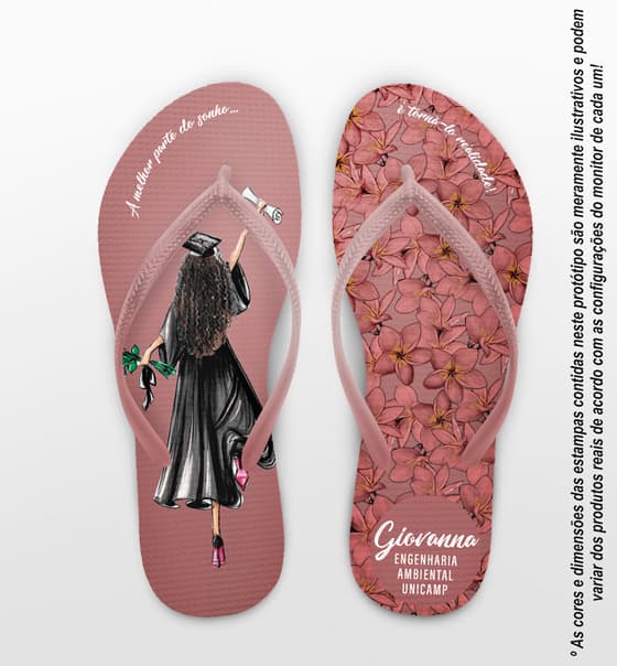 Chinelo Formatura Engenharia Ambiental Personalizado COD 10847