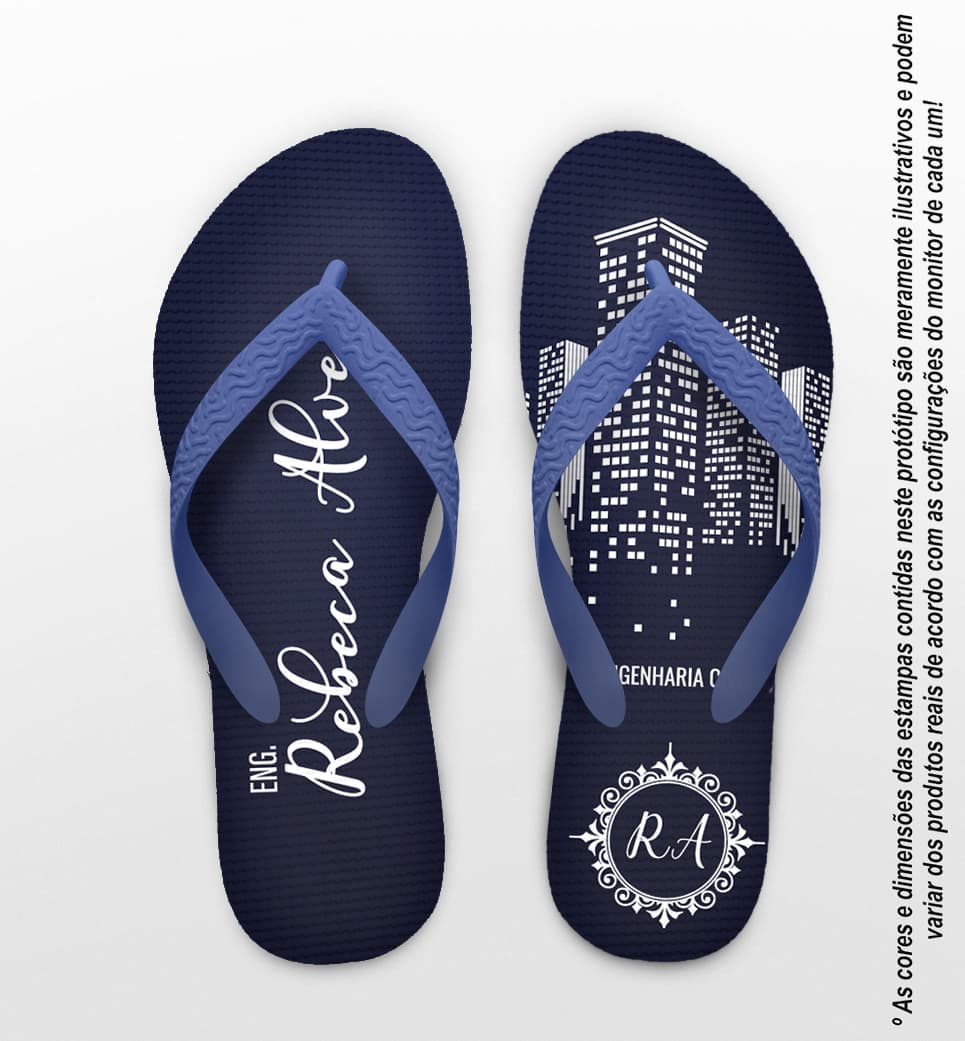 Chinelo Formatura Engenharia Civil Personalizado COD 10849