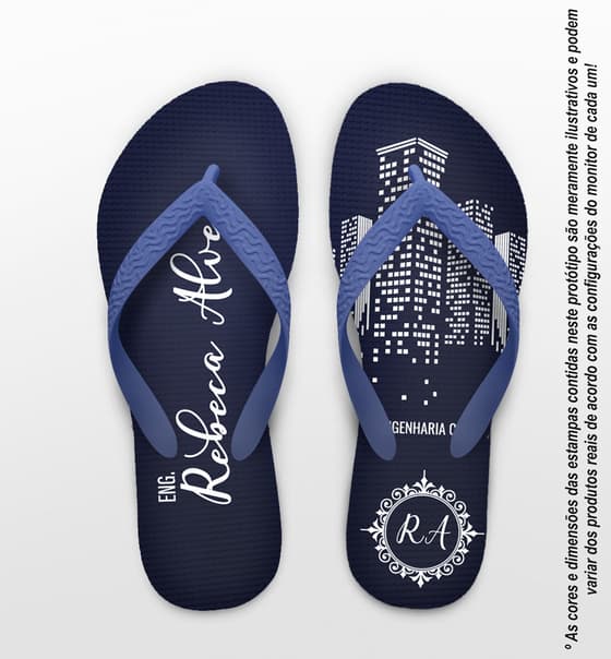 Chinelo Formatura Engenharia Civil Personalizado COD 10849