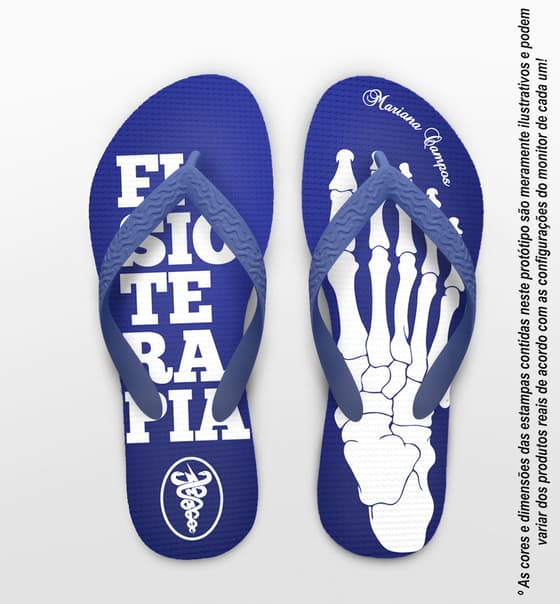 Chinelo Formatura Fisioterapia Personalizado COD 10699