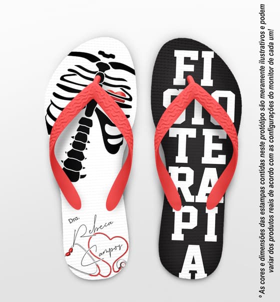 Chinelo Formatura Fisioterapia Personalizado COD 10855