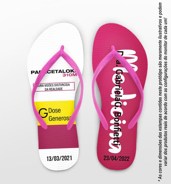 Chinelo Formatura Medicina Bula Personalizado COD 10365