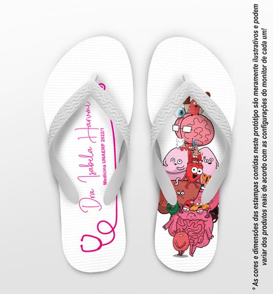 Chinelo Formatura Medicina Personalizado COD 10859