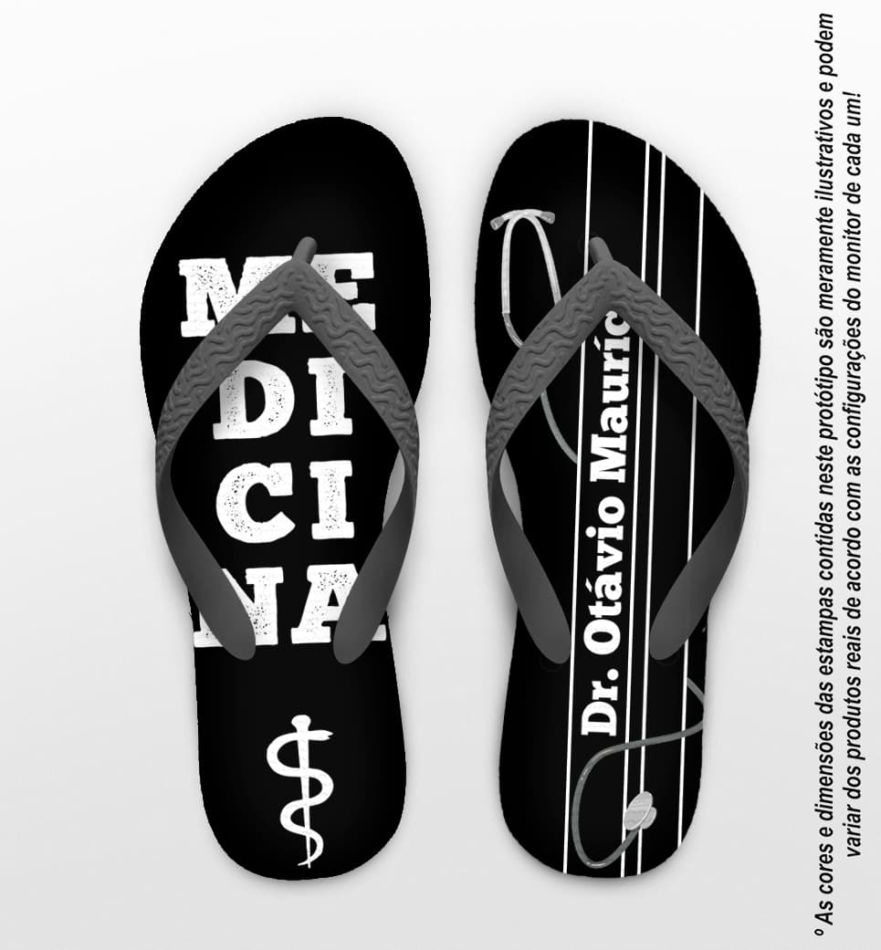 Chinelo Formatura Medicina Personalizado COD 10871