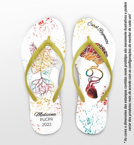 Chinelo Formatura Medicina Personalizado COD 10877