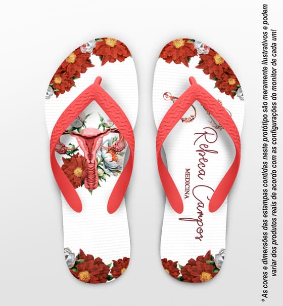 Chinelo Formatura Medicina Personalizado COD 10881