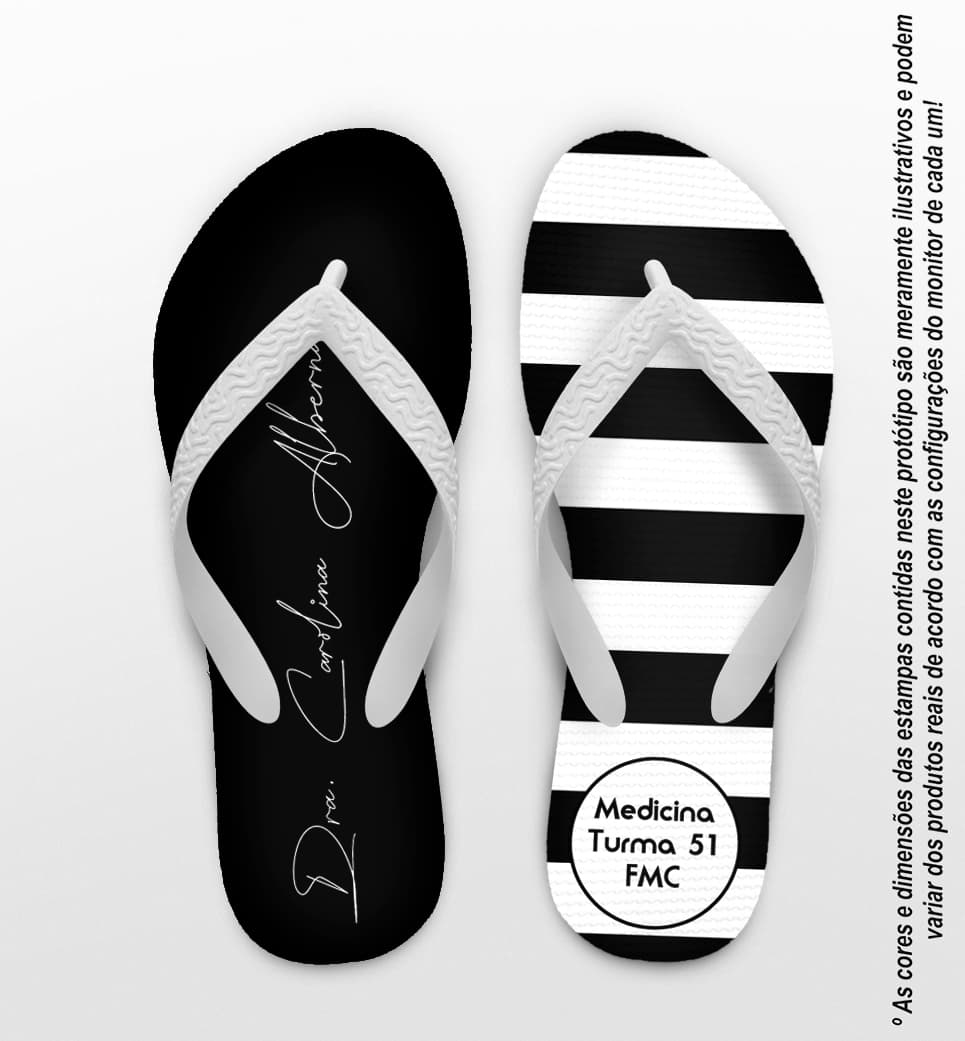 Chinelo Formatura Medicina Personalizado COD 10884