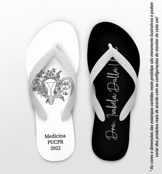 Chinelo Formatura Medicina Personalizado COD 12380