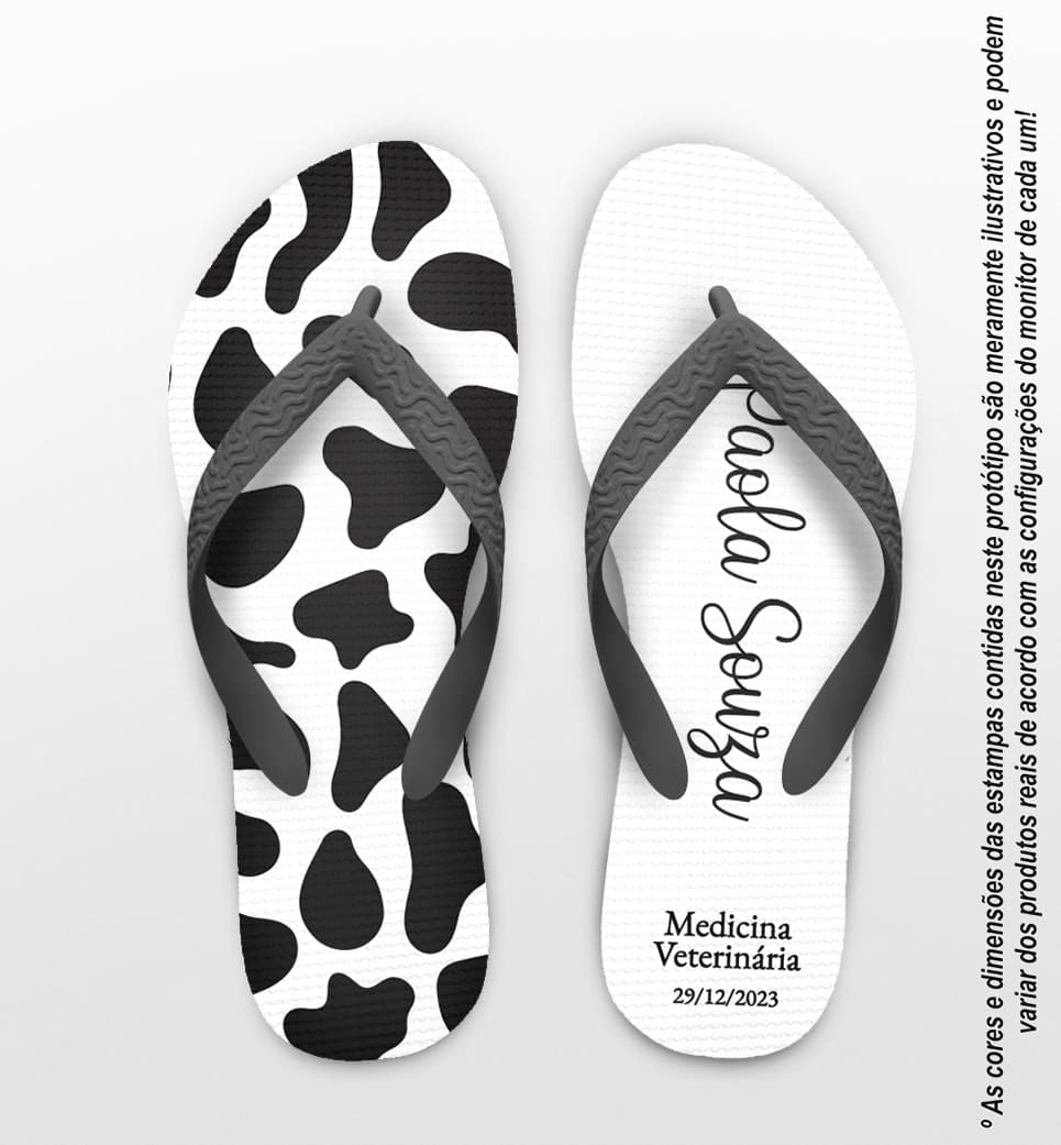 Chinelo Formatura Medicina Veterinária Personalizado COD 12706