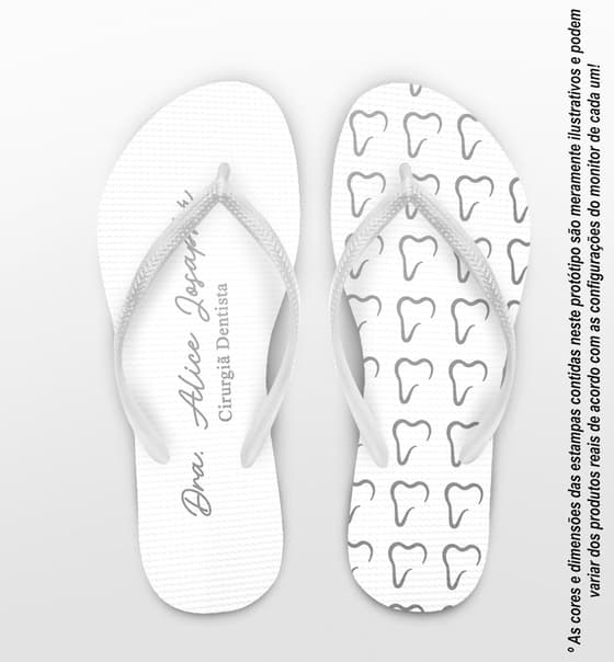 Chinelo Formatura Odontologia Personalizado COD 10697