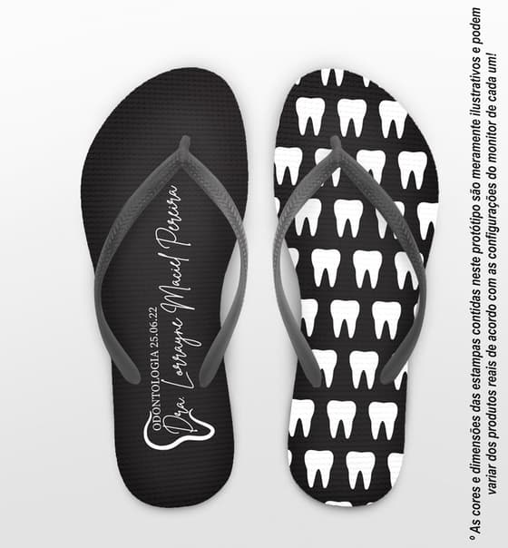 Chinelo Formatura Odontologia Personalizado COD 10885