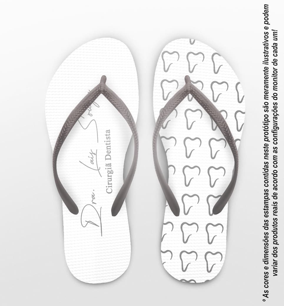 Chinelo Formatura Odontologia Personalizado COD 10887