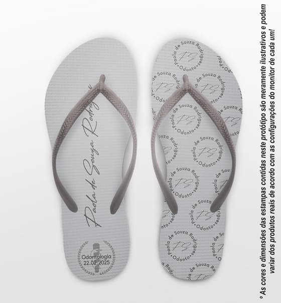 Chinelo Formatura Odontologia Personalizado COD 12781