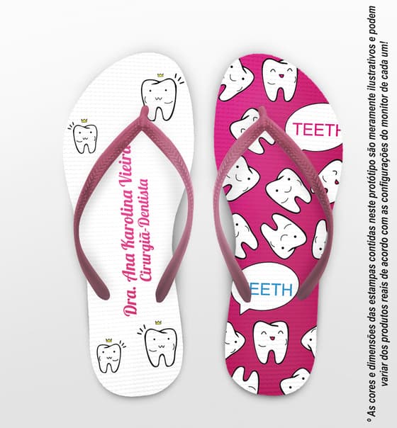 Chinelo Formatura Odontologia Personalizado COD 3206