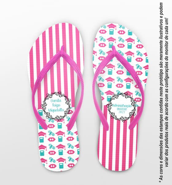Chinelo Formatura Personalizado Administração COD 9169