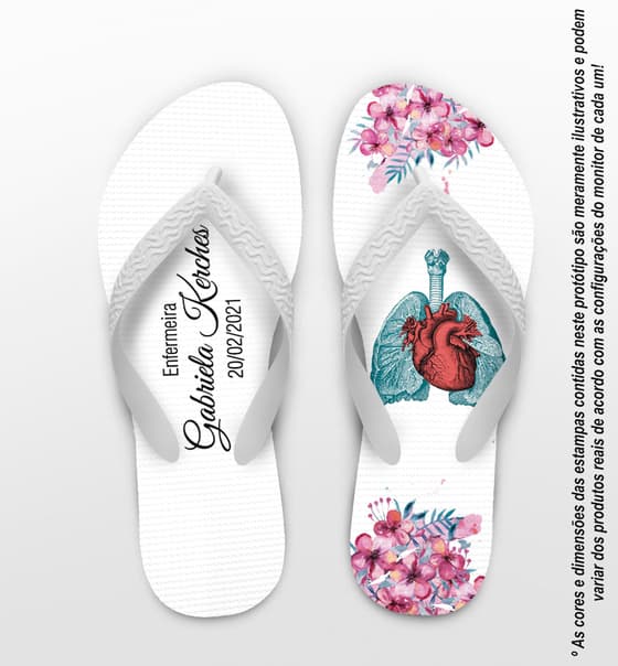 Chinelo Formatura Personalizado Enfermagem COD 9173