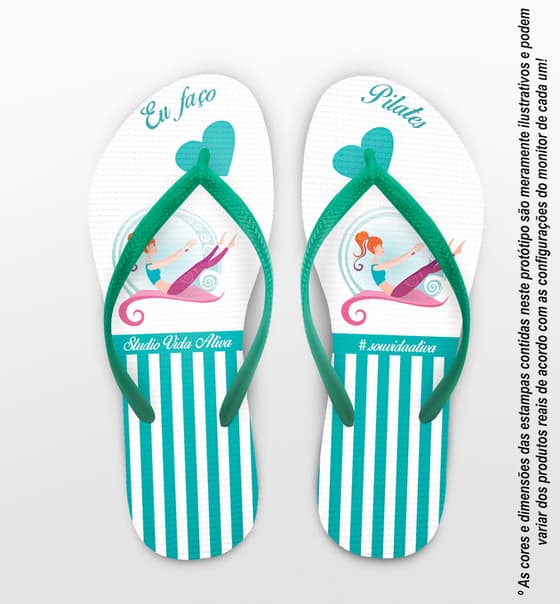 Chinelo Formatura Pilates/Yoga Personalizado COD 3112