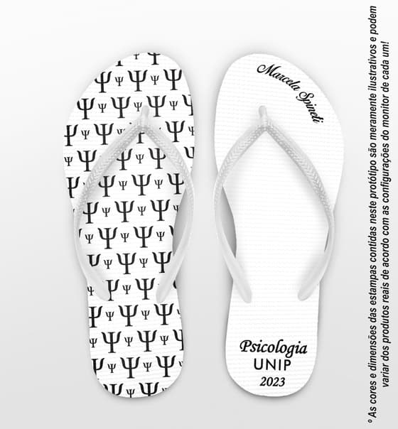 Chinelo Formatura Psicologia Personalizado COD 10623