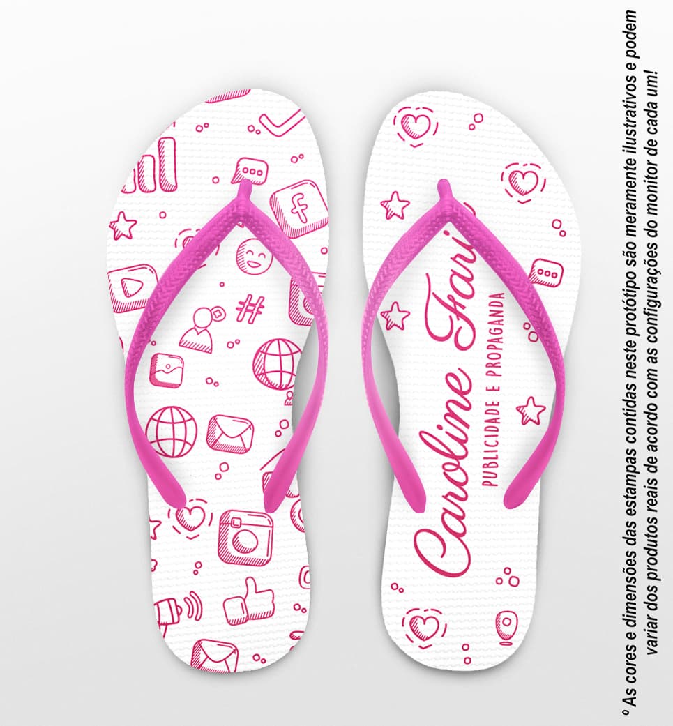 Chinelo Formatura Publicidade e Propaganda Personalizado COD 12539