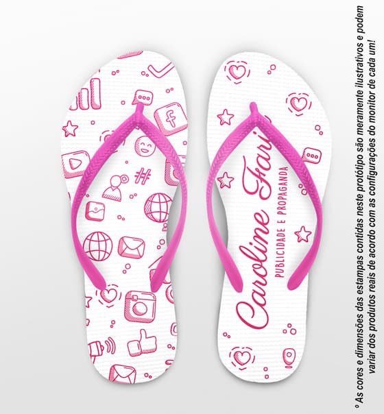 Chinelo Formatura Publicidade e Propaganda Personalizado COD 12539