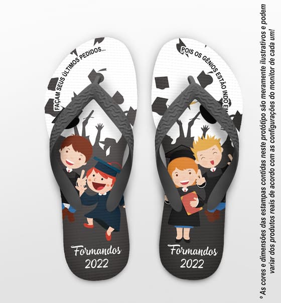 Chinelo Formatura Terceirão Personalizado COD 10889