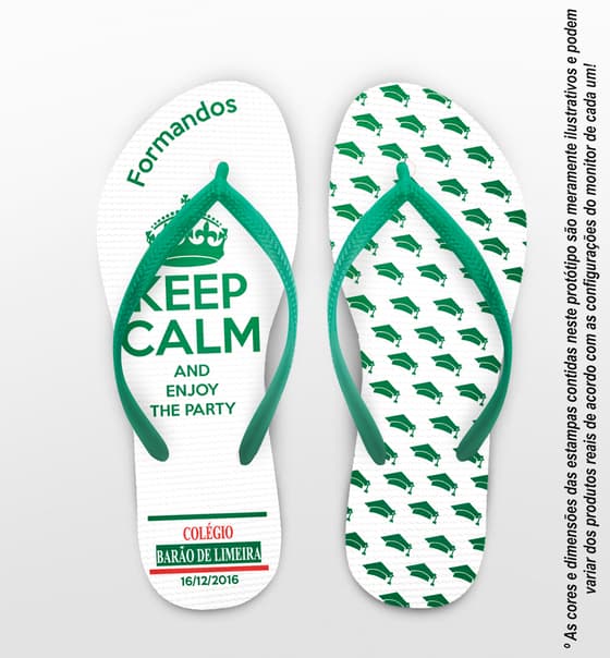Chinelo Formatura Terceirão Personalizado COD 3069