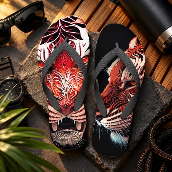 Chinelo Listrado Personalizado - COD 1059