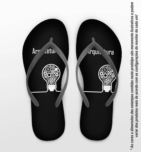 Chinelo Personalizado Formatura de Arquitetura COD 6832