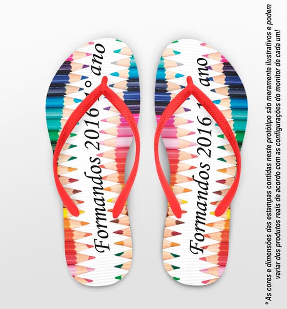 Chinelo Personalizado Formatura Terceirão COD 6754