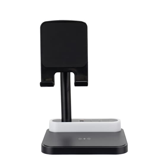 BASE DE CARREGAMENTO COM SUPORTE CELULAR E LUMINÁRIA