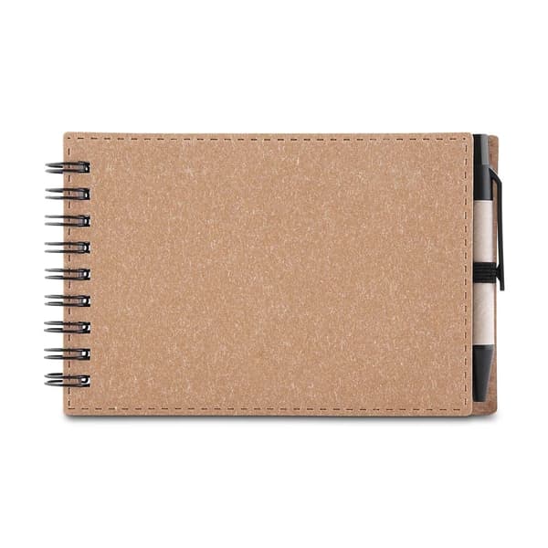 BLOCO DE ANOTAÇÕES PAPELÃO COM CANETA