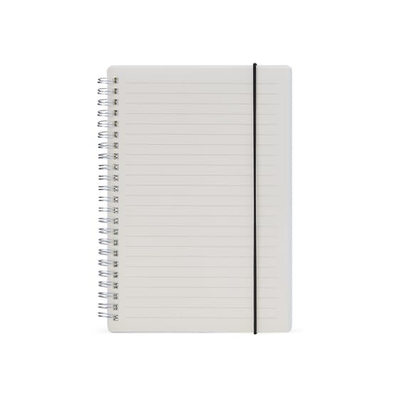 CADERNO COM CAPA PLÁSTICA