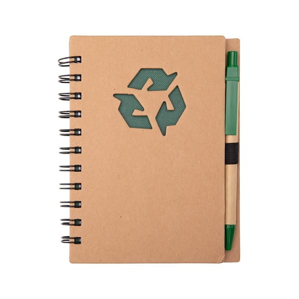 CADERNO ECOLÓGICO COM CANETA