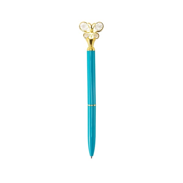 CANETA METAL BORBOLETA